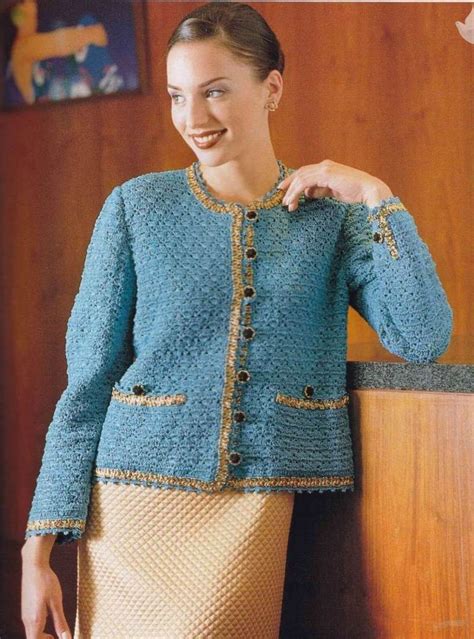 chanel suit pattern sale|chanel jacket knitting pattern free.